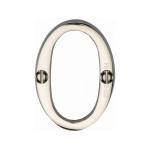 M Marcus Heritage Brass Numeral 0 - Face Fix 51mm 